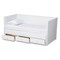Baxton Studio Thomas White Wood Expandable Twin Size to King Size Daybed 167-10732 - alternate 3